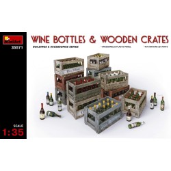 Miniart Models - 35571 - Wine Bottles And Wooden Crates - 1/35
