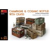Miniart Models - 35575 - Champagne And Cognac Bottles With Crates - 1/35